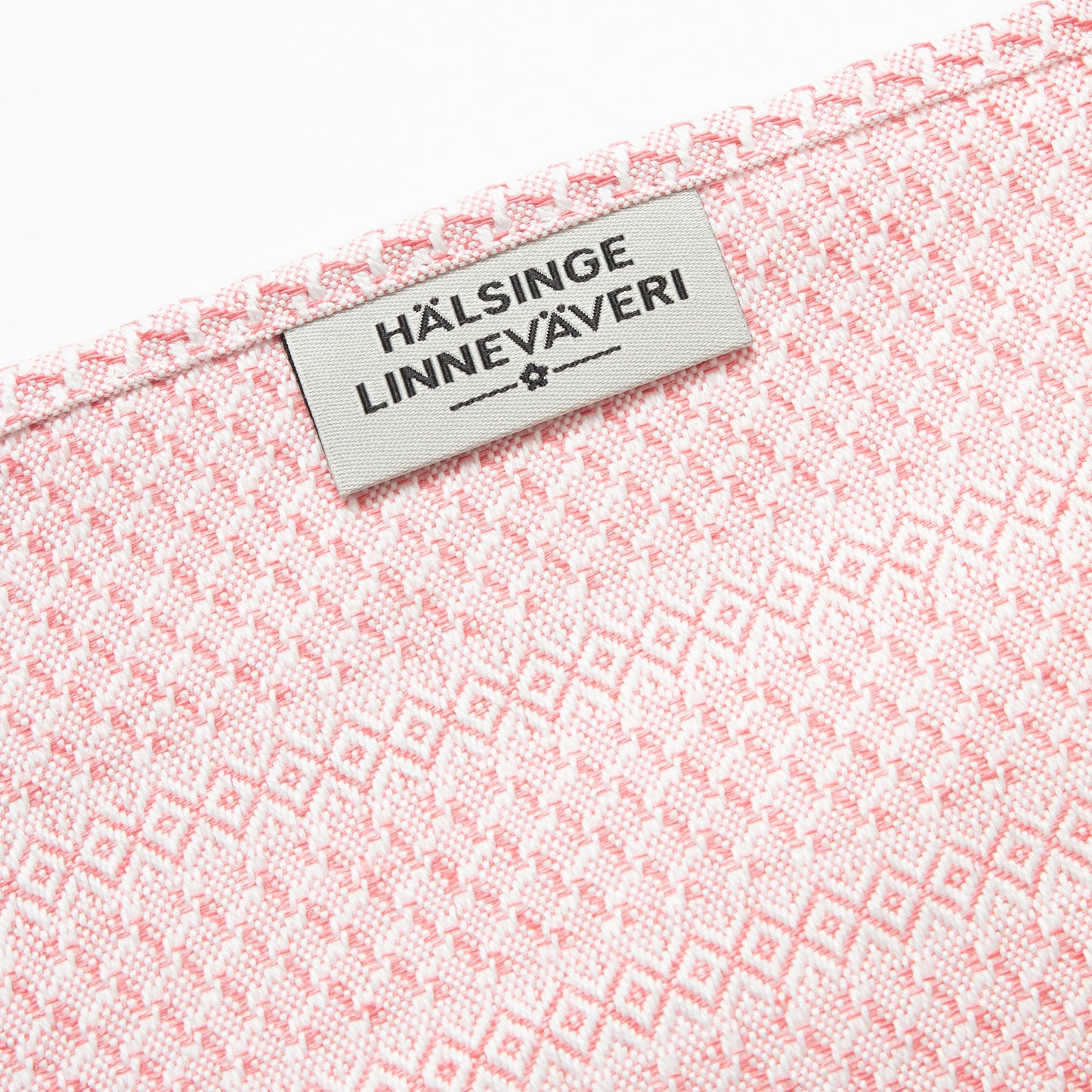 Våffelhandduk Halvlinne Rosa