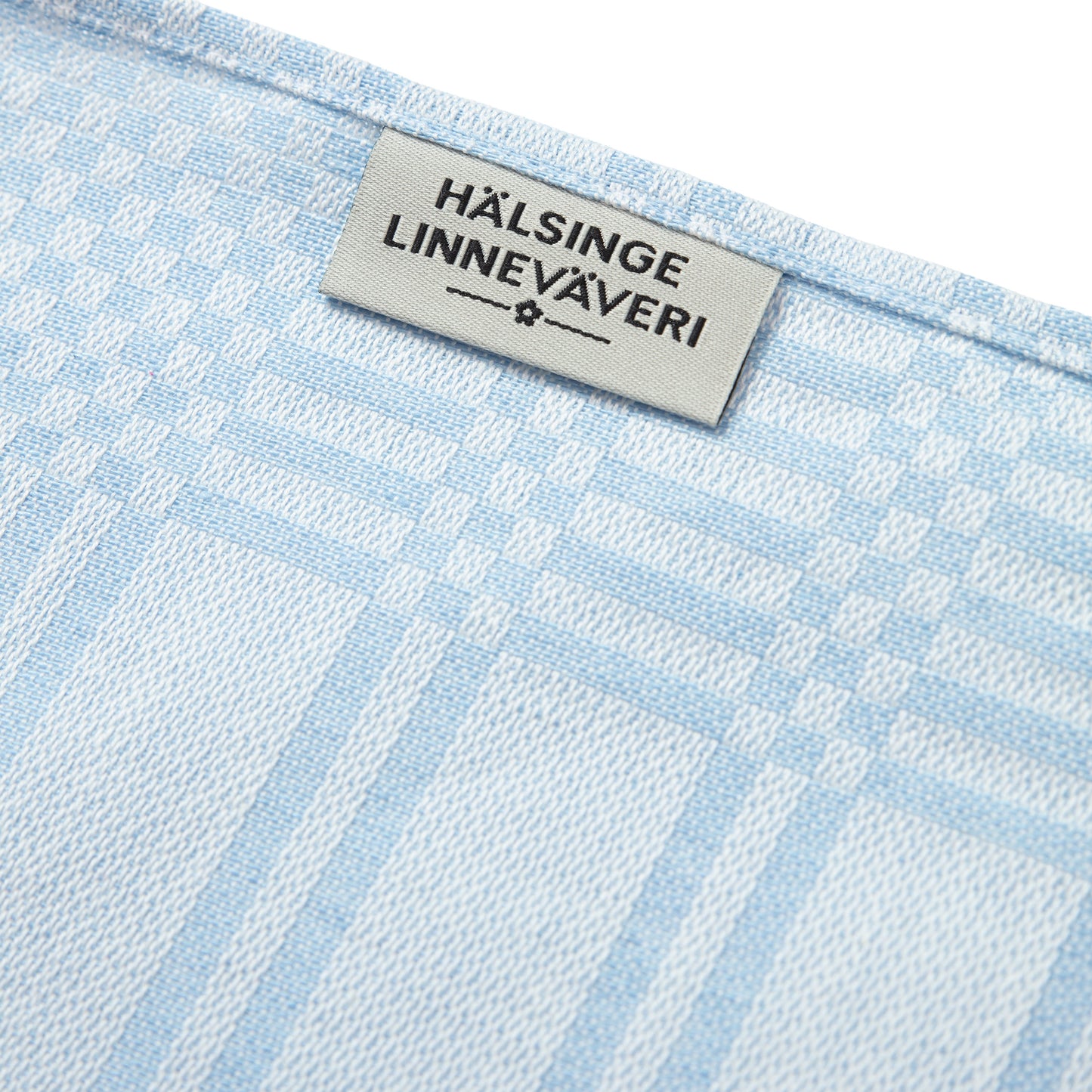 Serenadhandduk Halvlinne Ljusblå