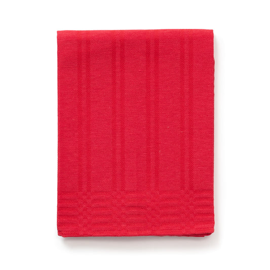 Serenadhandduk Halvlinne Röd