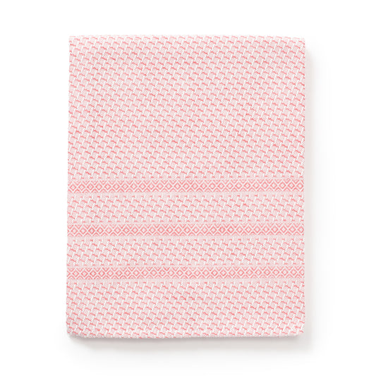 Våffelhandduk Halvlinne Rosa