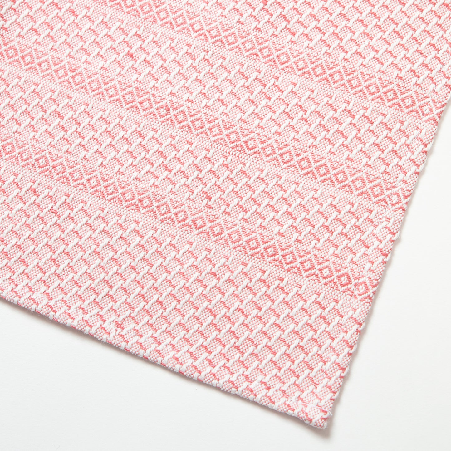 Våffelhandduk Halvlinne Rosa