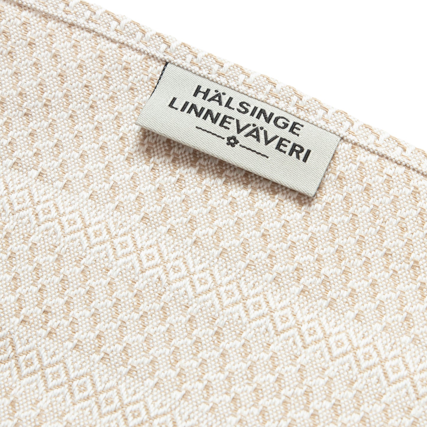 Våffelhandduk Halvlinne Sand