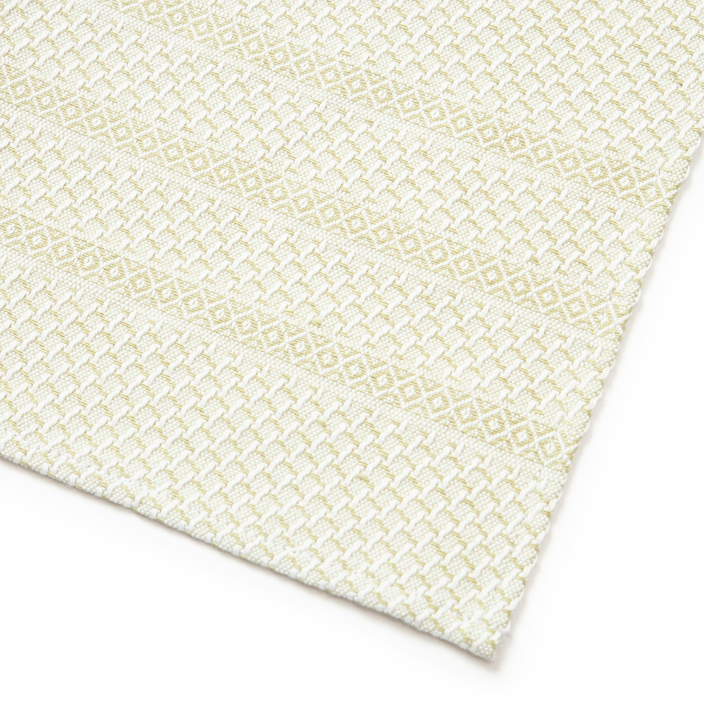 Våffelhandduk Halvlinne Grön