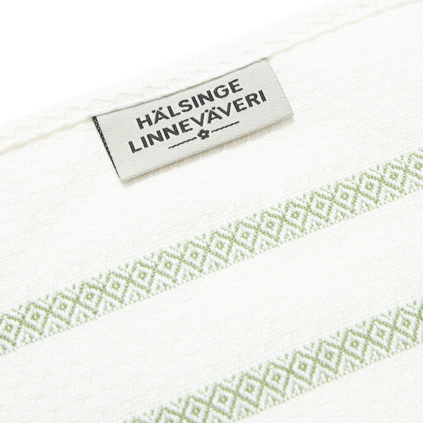 Våffelhandduk Vit/Lindblomsgrön