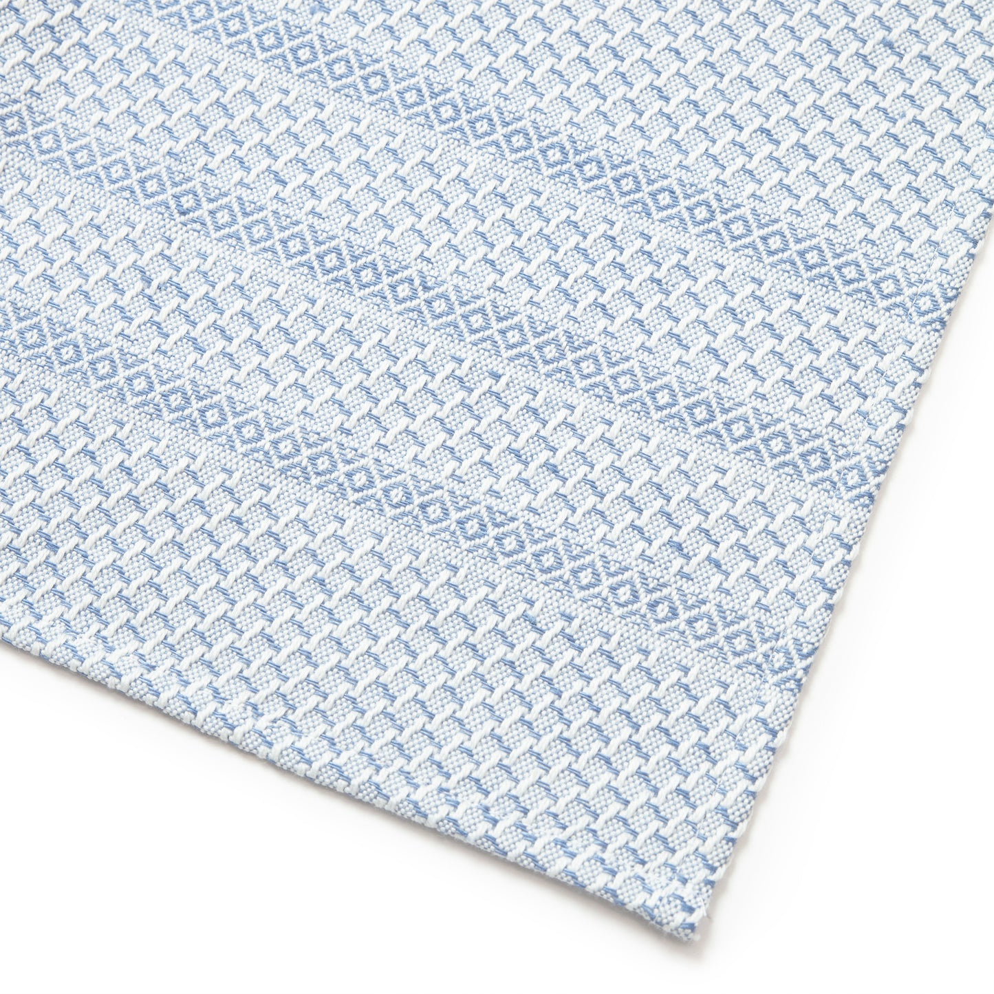 Våffelhandduk Halvlinne Blå