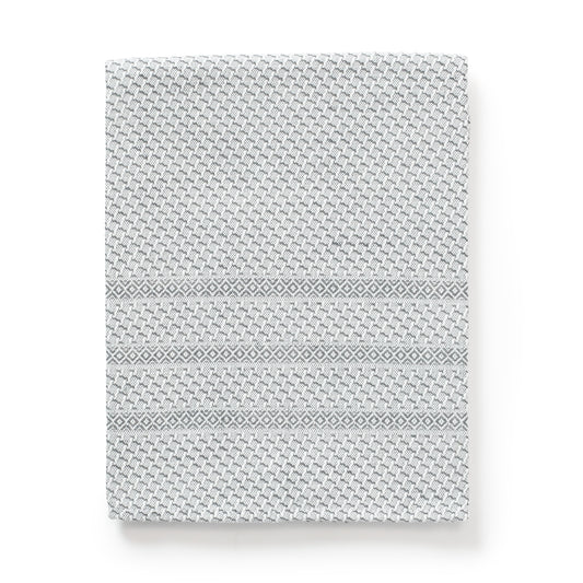 Våffelhandduk Halvlinne Grå